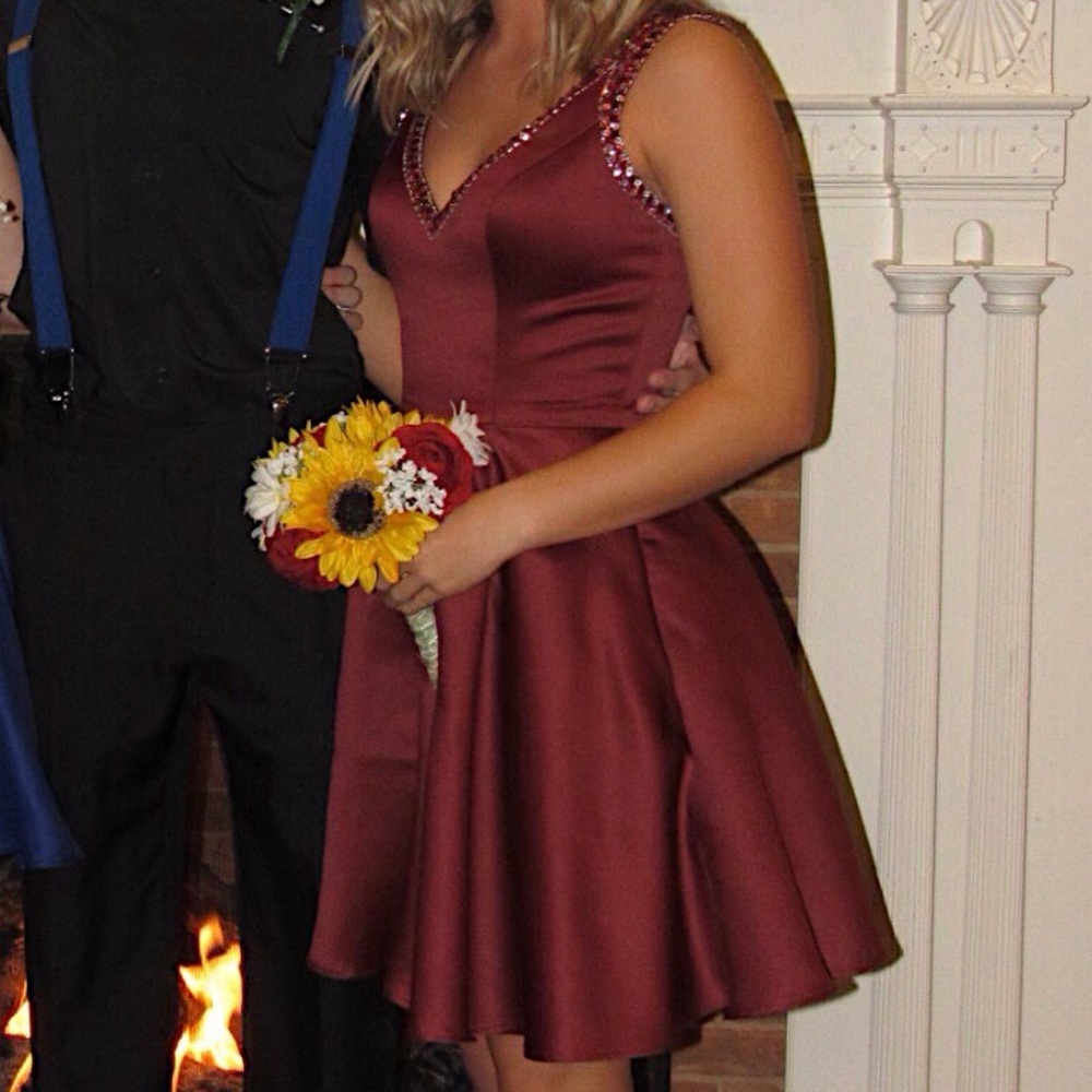 Mori Lee Burgundy Dress